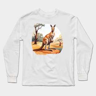 Cute Kangaroo Long Sleeve T-Shirt